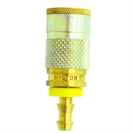 Milton 1/4" Hose Barb Coupler T-Style 1786-4